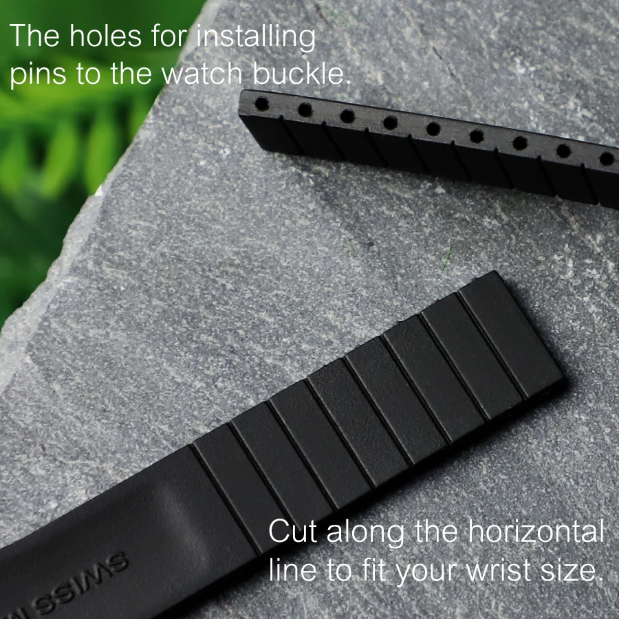 20mm Curved End Rubber Watch Band for Rolex Submariner GMT Master Yacht Master II Explorer Milgauss Daytona Daydate Watch Strap