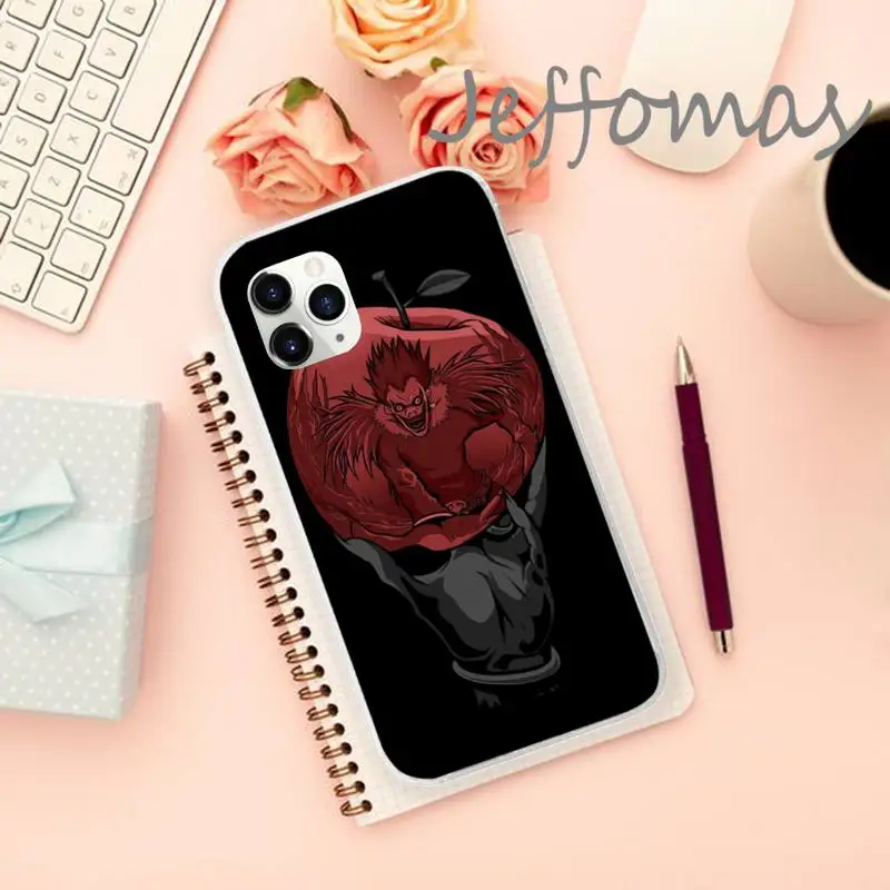 

Anime Manga Death Note Ryuk Phone Case Transparent for iPhone 11 12 mini pro XS MAX 8 7 6 6S Plus X 5S SE 2020 XR
