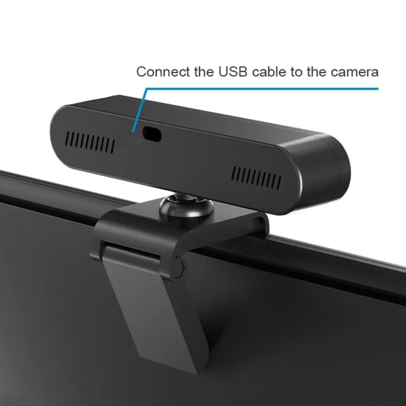 

Webcam with Microphone and Privacy Cover Camera for Video Calling, Stereo Streaming and Online Classes