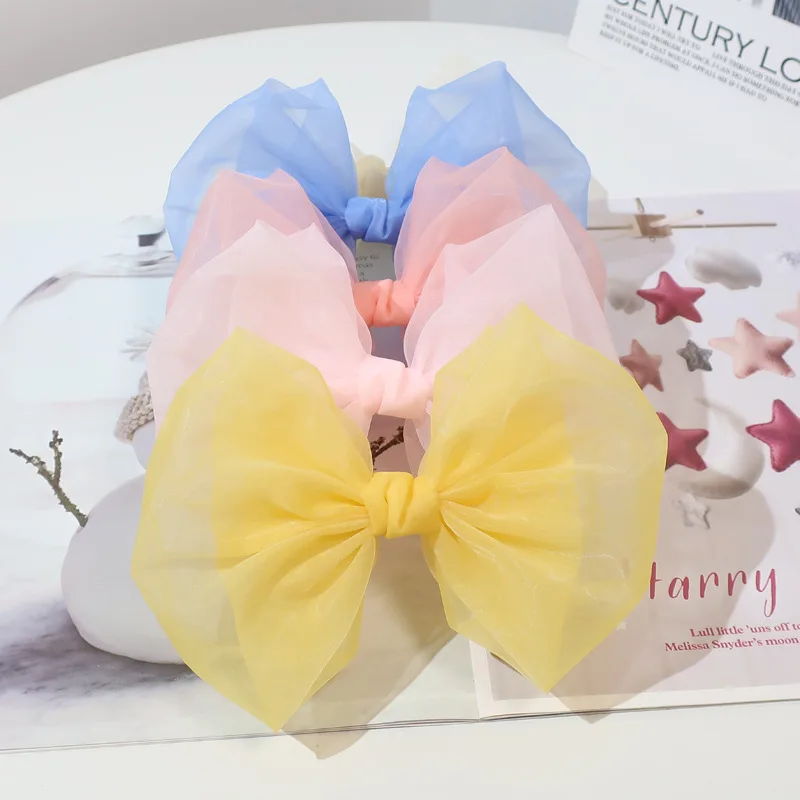 Tulle Bow Hairpins Chiffon Bowknot Barrettes Princess Headwear Fashion Hair Accessories For Girls