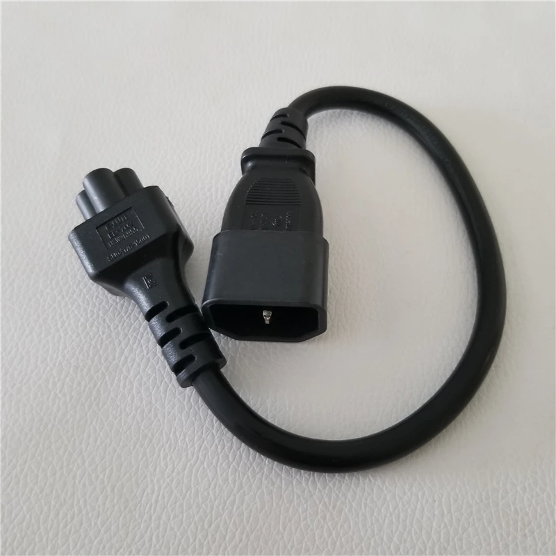 

IEC320 C14 к C5 папа к женскому PDU Блок питания Convter удлинитель короткий кабель 30 см