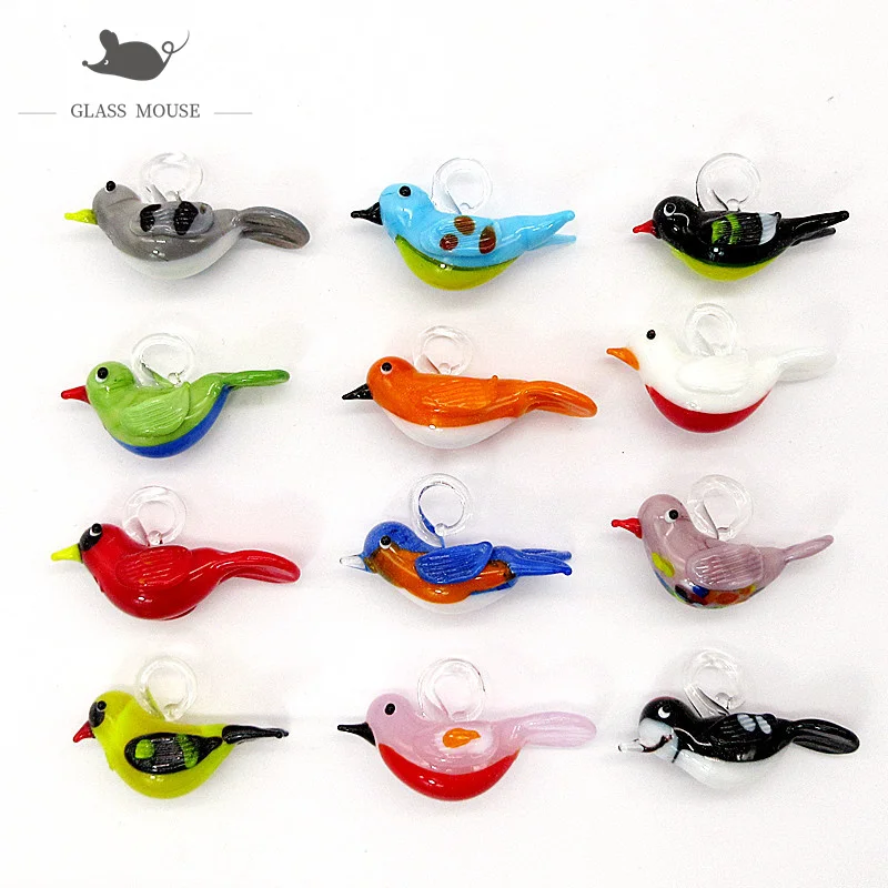 Небольшая Рождественская елка из муранского стекла ручной работы на заказ 15 см