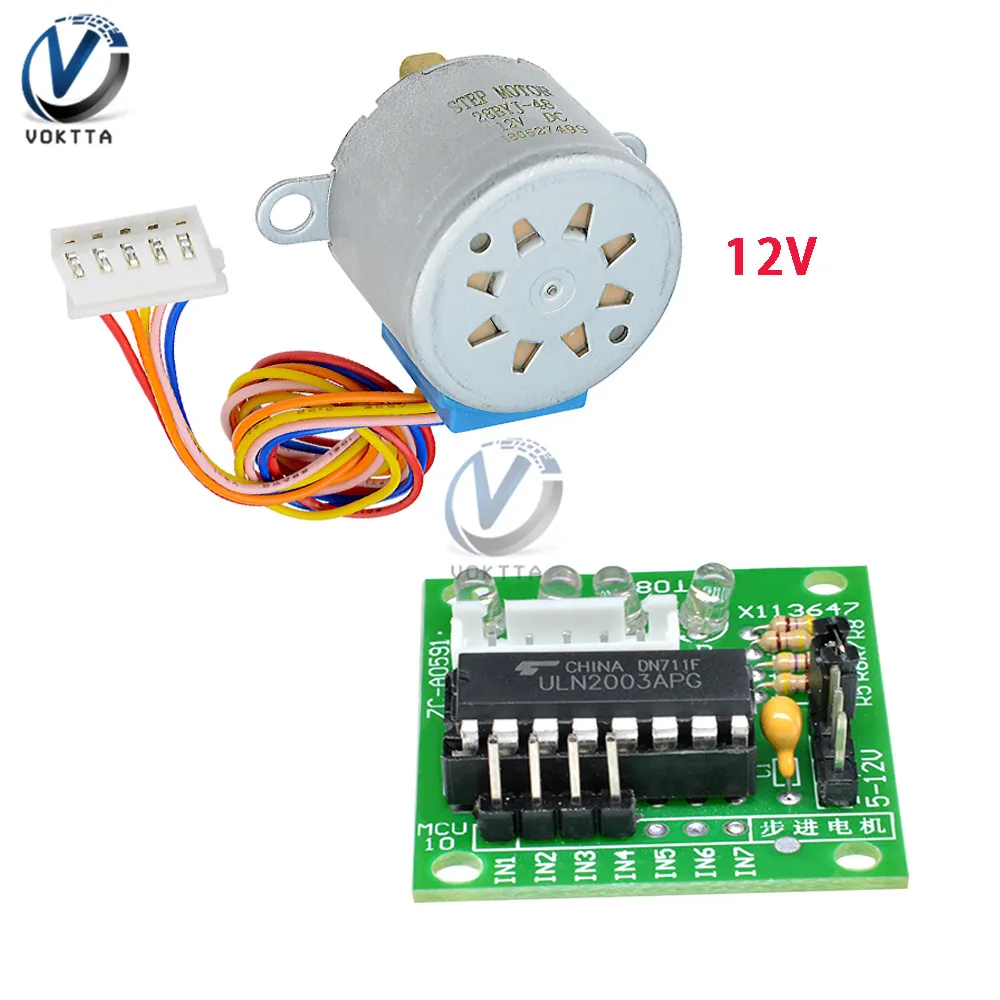 Модуль платы драйвера ULN2003 с редуктором 28BYJ 48 5 В/12 В для Arduino сделай сам|Шаговый
