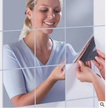 

mirror sticker Pvc self adhesive wallpaper silver reflective waterproof adhesive waterproof wallpaper for bathroom Kids bedroom