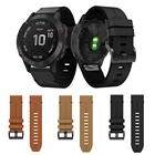 Кожаный ремешок для Garmin Fenix 66X, сменный быстросъемный ремешок для смарт-часов Garmin Fenix 55 Plus5X 22 мм 26 мм