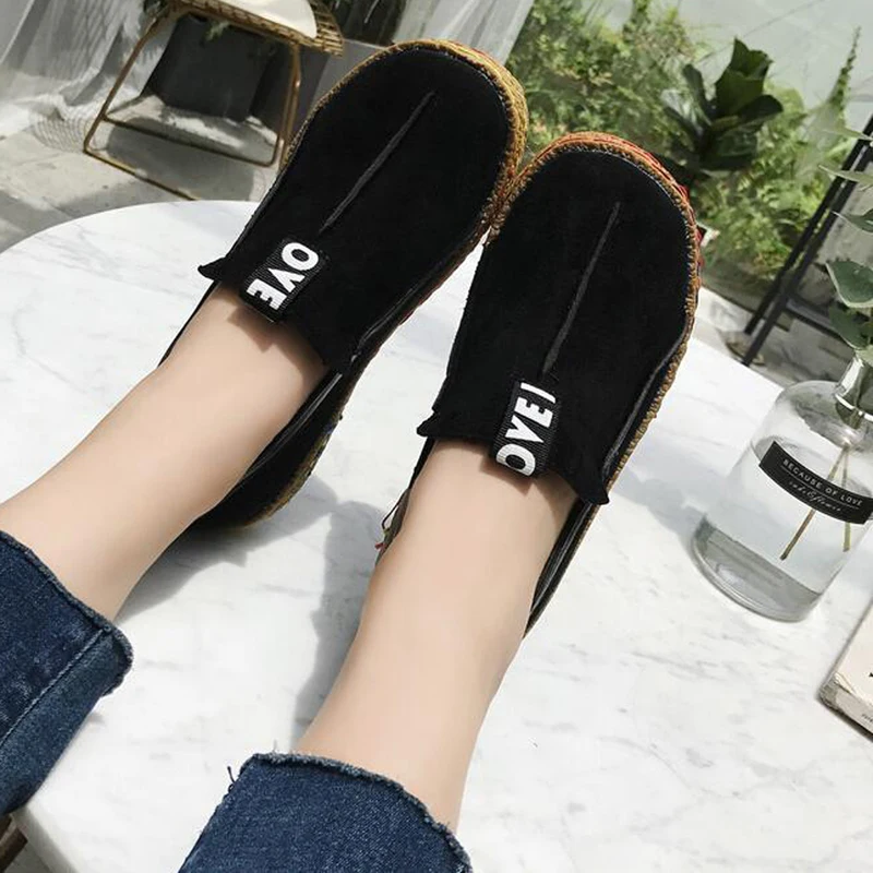 

Women's Shoes Autumn Oxford Sewing Loafers Faux Leather Women Shoes Slip On Ladies Flats Walking Shoes Casual Female Moccasins