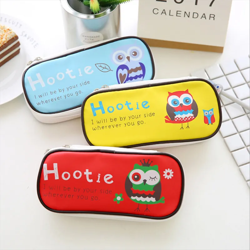 Чехол для карандашей мальчиков и девочек мультяшный милый простой вместительный