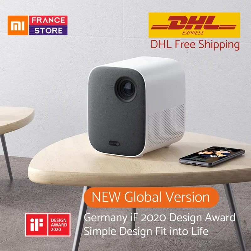 Новая глобальная версия Xiaomi Mijia проектор Mini 60 120 &quotFull HD 1080P DLP 500ANS - Цена: 36 106,10 руб.