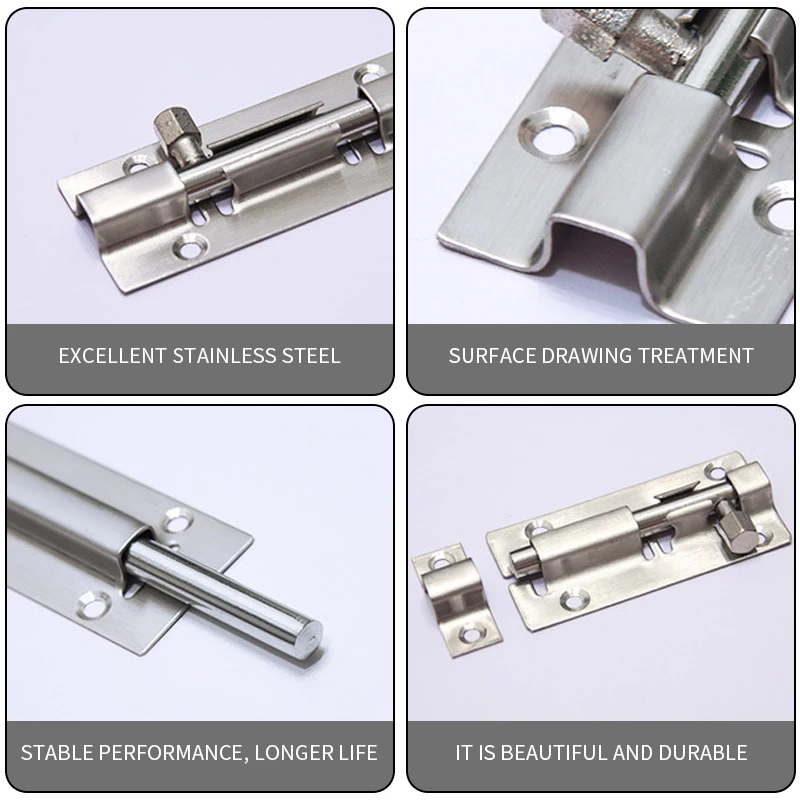 Мебельная дверная защелка замок из нержавеющей стали замок-цепочка для