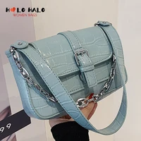 luxury desiger shoulder bag women chain purses and handbags fashion crossbody bag female simple solid color pu leather 2021