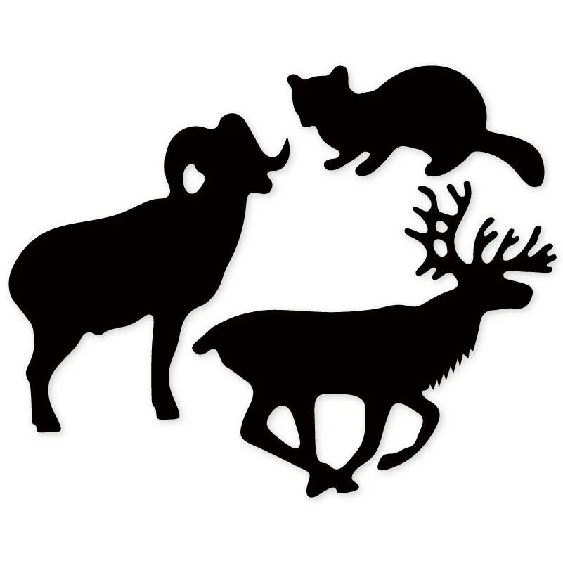 Estel вырубка металла высечки олень овца карточка с кошкой резчик Трафарет DIY