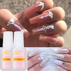 1 шт. Стразы накладные ногти Быстросохнущий 3D самодельные Украшения для ногтей акриловый Французский маникюр Наращивание клей клейкие наконечники
