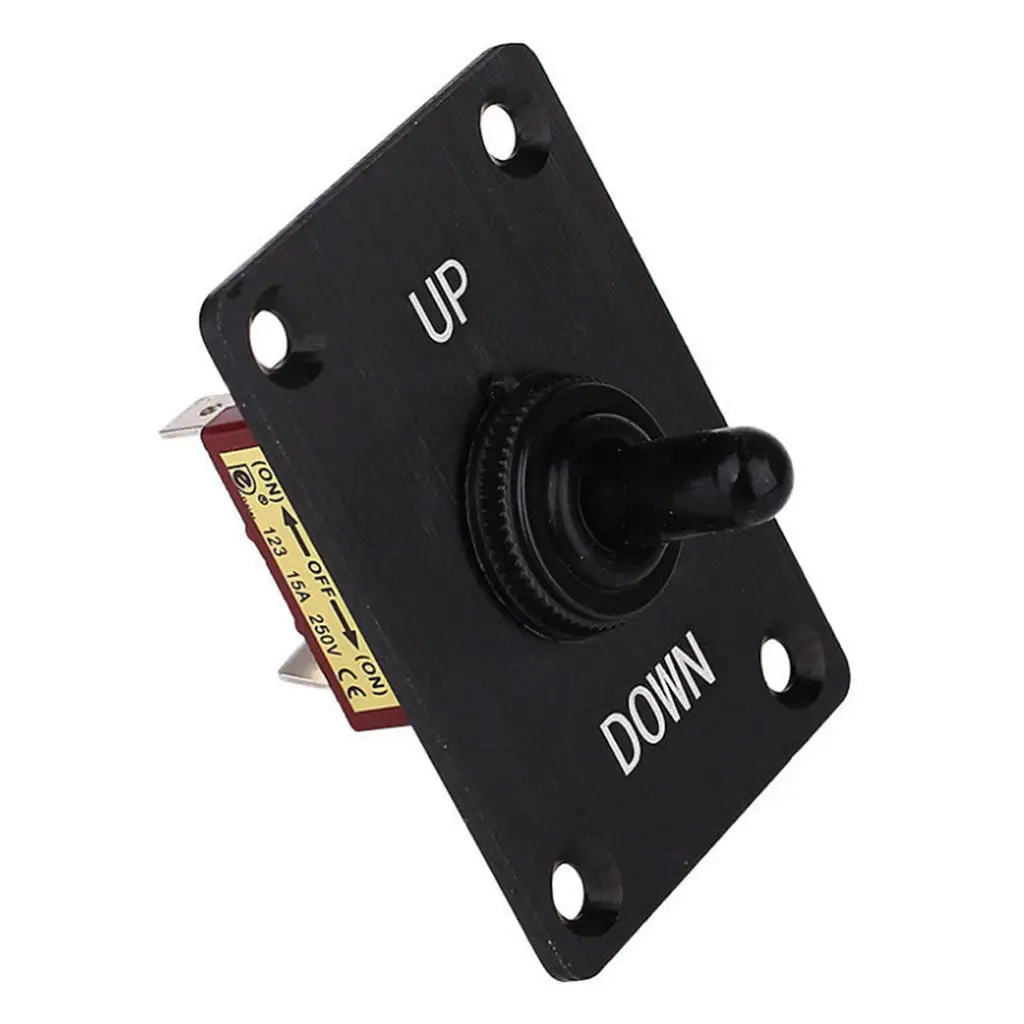 

Rocker Switch Panel 3 Pin 3 Position ON/OFF/ON Boat Rocker Switch 15A/250V for Marine Boat
