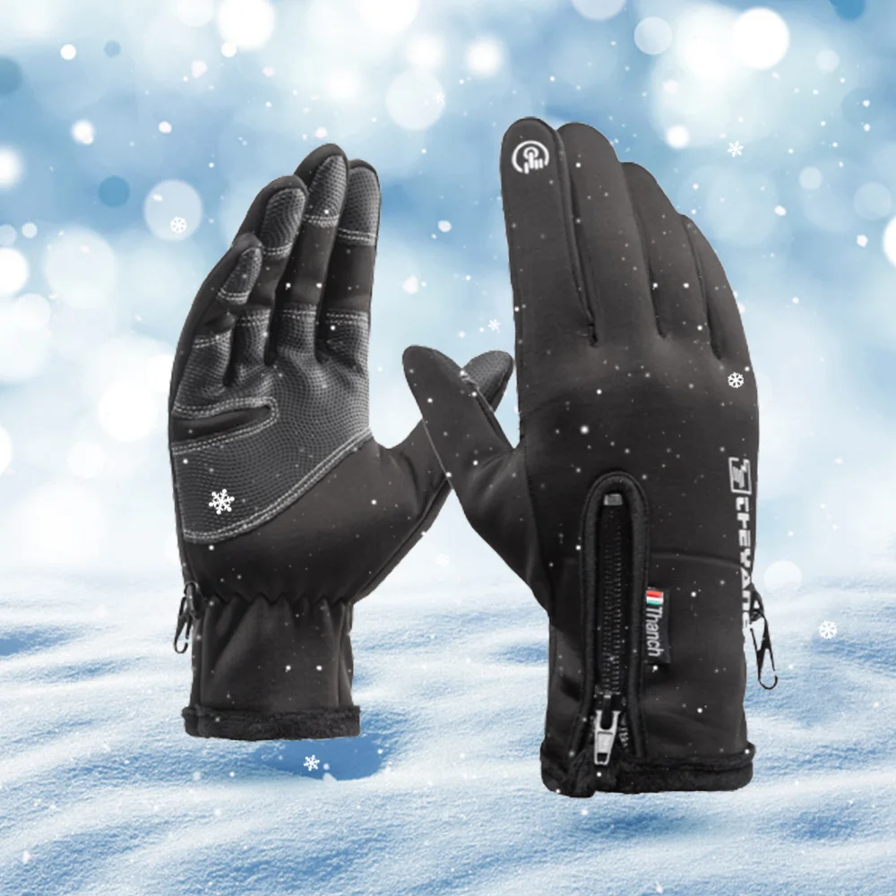 

winter gloves heated Gloves Motorcycle Gloves Touch screen Gloves Waterproof Thermal Guantes Motorbike Bicycle Snow Warm Gloves
