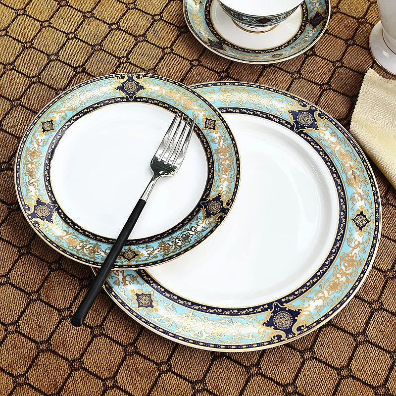 Высококлассные европейские костяной фарфор западные блюда для бифштекса блюдо