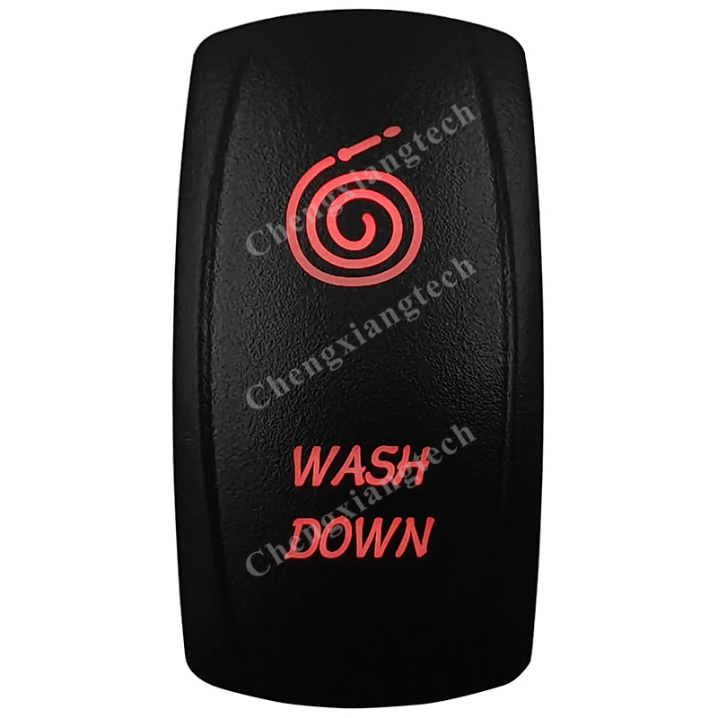 

5 Pin ВКЛ/ВЫКЛ SPST красный светодиод запивать рокер автомобилей приборная панель катера светильник 12v 24v тумблер для Лиги генератора сигналов п...