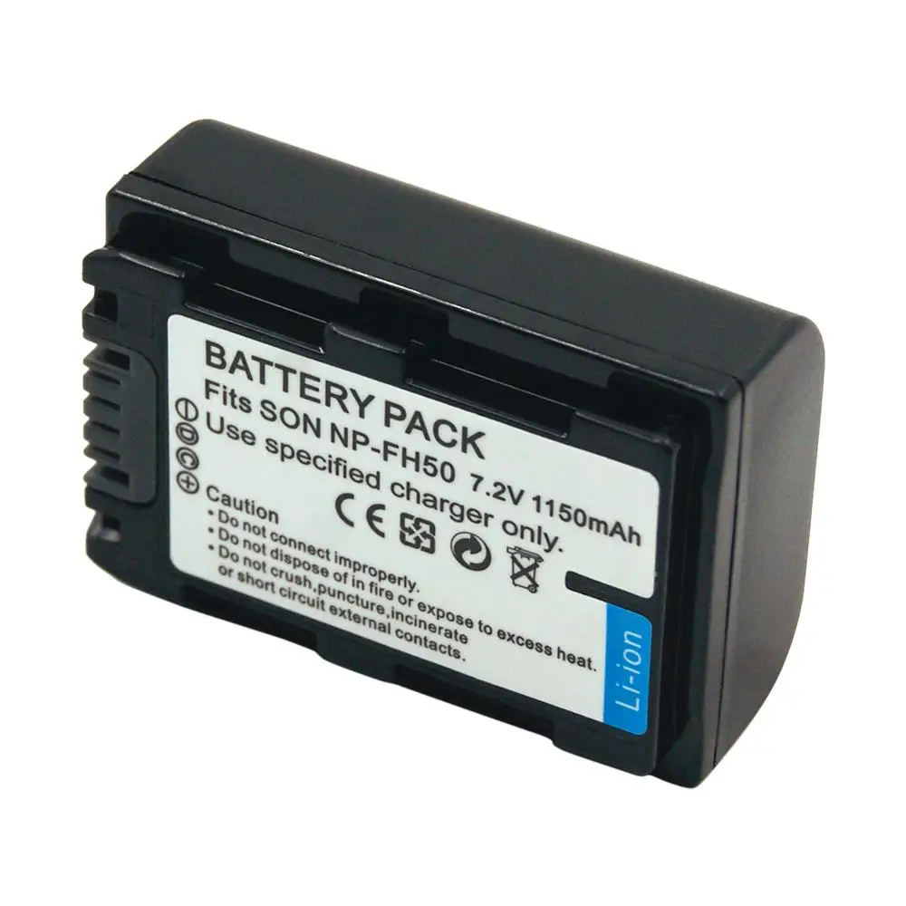 

NP-FH50 NP-FH60 NP-FH70 NP-FH100 Rechargeable Li-ion Camera Battery for Sony A230 A330 A290 A380 A390 dcr-sr62 DCRSR200 DVD305