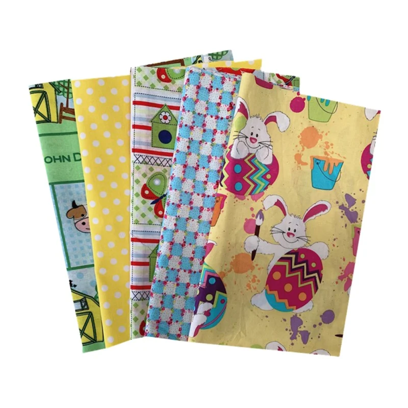 20*25 см практичная ассорти с цветочным принтом Лоскутная DIY хлопчатобумажная