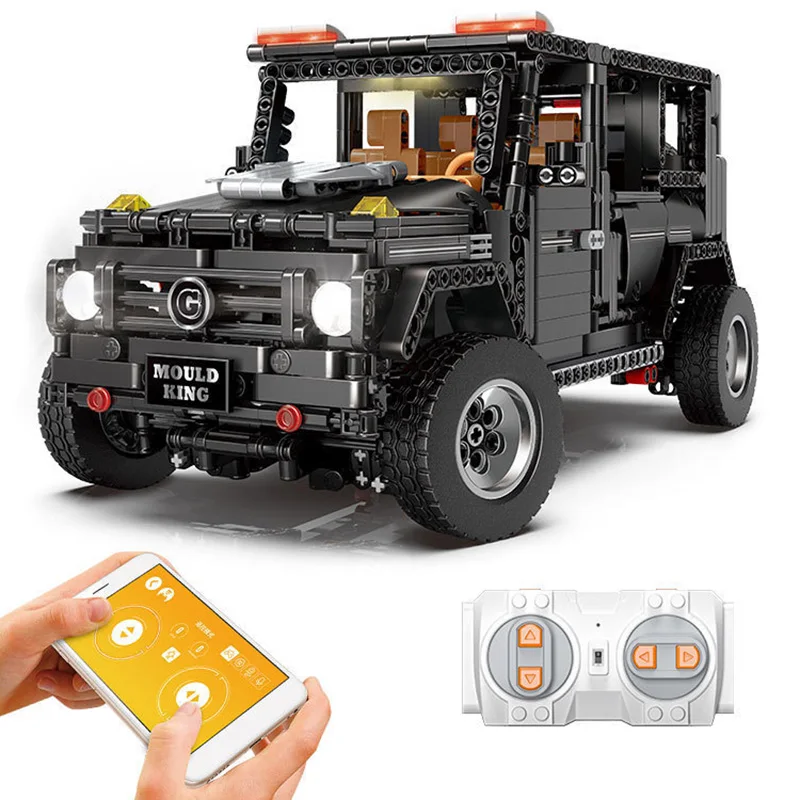 1640 шт. плесень король 13070 внедорожный RC автомобиль строительные блоки DIY сборка 2 4