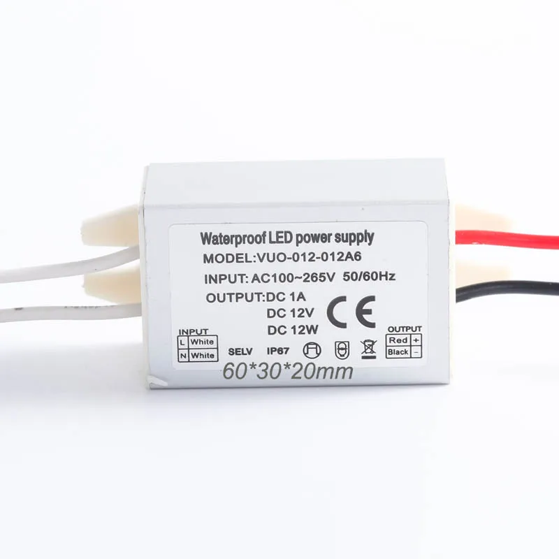 Мини 12 Вт DC12V 24V IP67 светодиодный уличный трансформатор светильник CE по