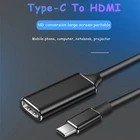 Адаптер USB 3. 0 Type-C-HDMI-совместимый адаптер для HD-телевизора адаптер для видео 4K конвертер для MacBook Air Pro  Matebook  Samsung