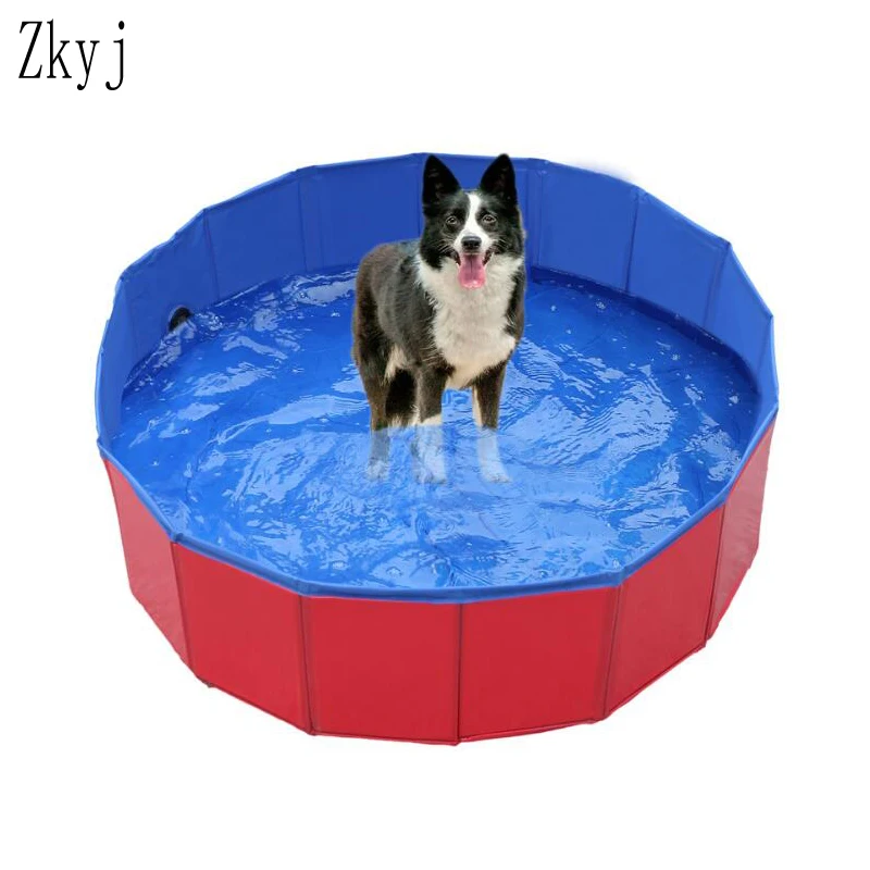 

NEW Foldable paddling pool PVC Pet Bathtub Folding Basin For Dogs Cats Puppy Kitten Shower Swimming Pool House Pet folding pool