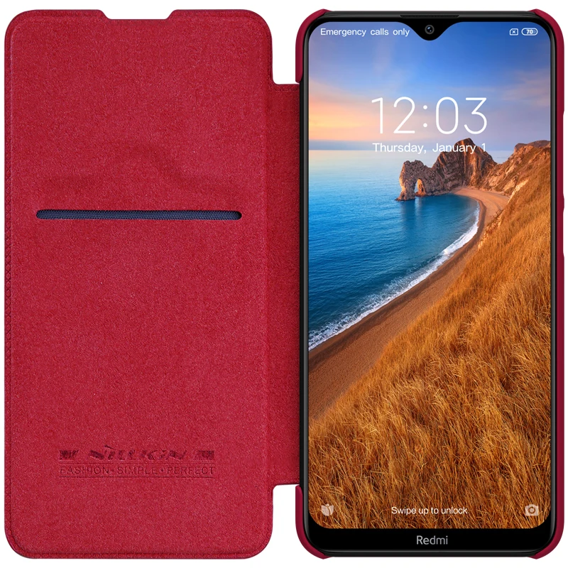 Flip Cover For Xiaomi Redmi 8 Case Original NILLKIN QIN Leather Cover For Xiaomi Redmi 8 Case with Card Pocket Book Bags