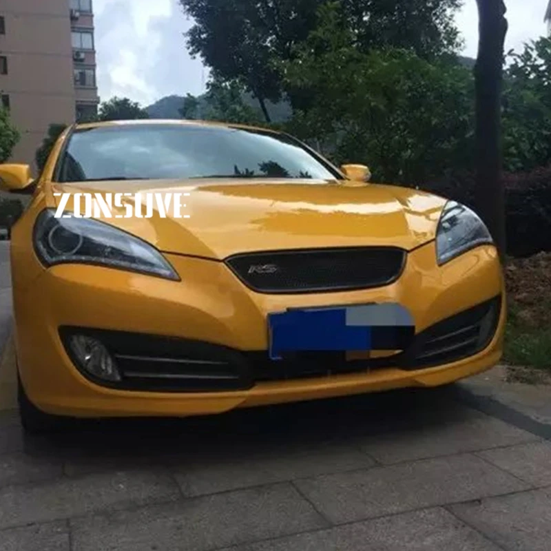 

Use For Hyundai Genesis Coupe 2009--2011 Carbon Fibre Refitt Front Center Racing Grille Cover Accessorie Body Kit Zonsuve