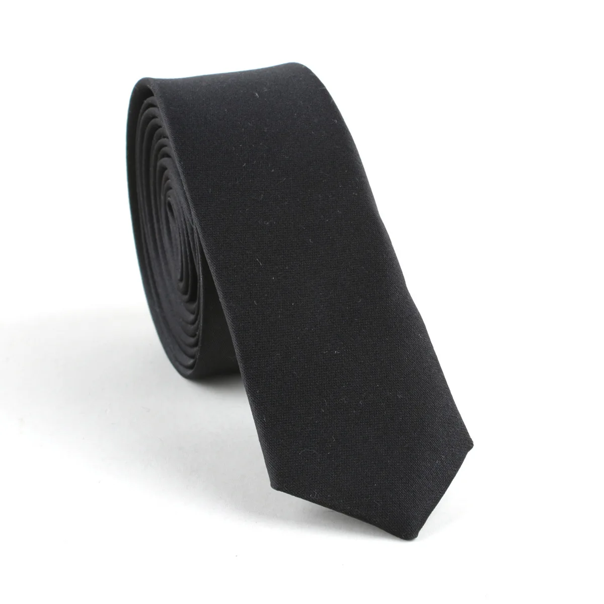 

2020 Women's Flat-Headed Thin Necktie Fashion Black Men's Cravats Skinny Tie for Men Accesorios Mujer Vestir Custom LOGO