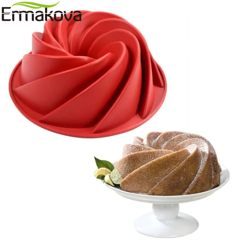 ERMAKOVA 9 дюймов антипригарная шифоновая форма для торта большая вихревого