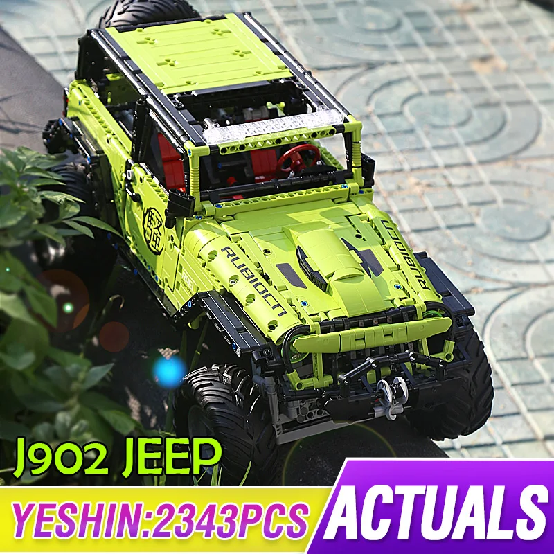 

Модель автомобиля Yeshin J902, модель модели, украшенная драпировкой, набор резиновых деталей для сборки автомобиля, Детские кубики, рождественс...