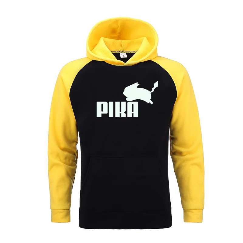 Новые брендовые модные милые толстовки с капюшоном покемонами мужские аниме Pika