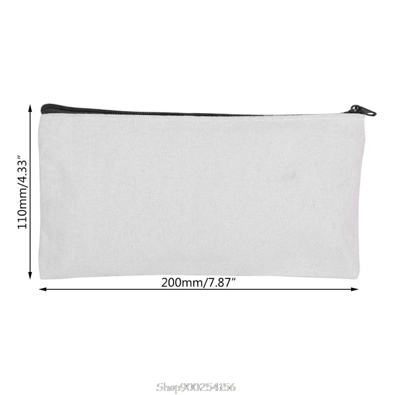 

10Pcs DIY Craft Blank Bag Canvas Makeup Pencil Pouch Multipurpose Pencil Case Cosmetic Bag N18 20 Dropship
