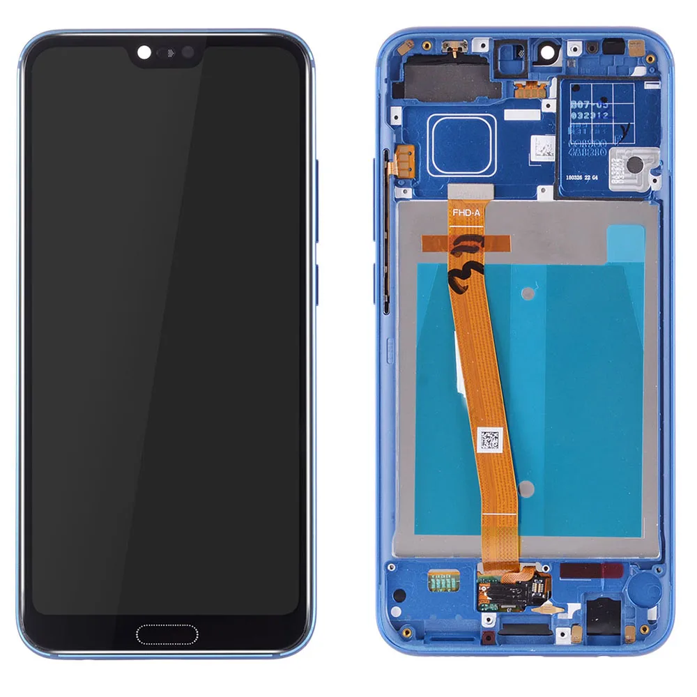 

5.8 Inch For Huawei Honor 10 Lcd Display Touch Screen Digitizer Frame Assembly COL-L29 Replacement Black / Blue / Gold
