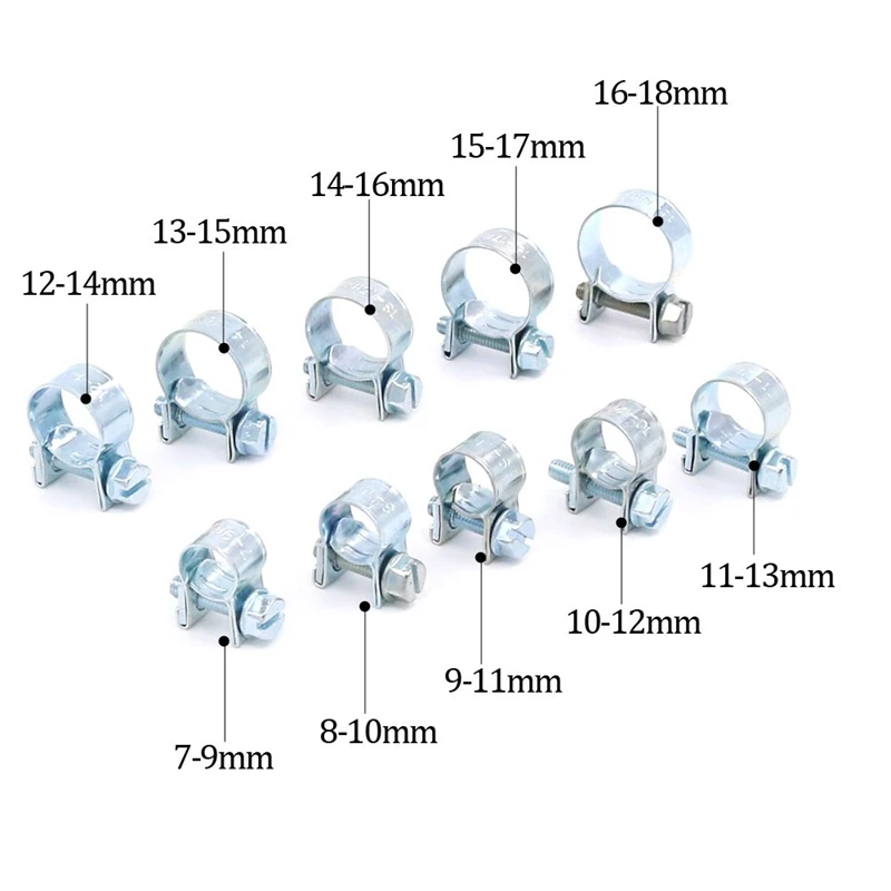 78-Pcs Mini Fuel Injection Line Style Hose Clamps Assortment Kit Clamp For Pipe- 10 Kinds Of | Обустройство дома