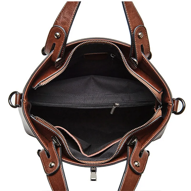 Новинка 2020 сумка из натуральной кожи Женская Повседневная на плечо винтажная