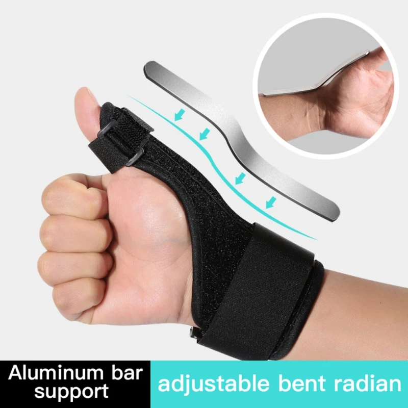 

Sport Wrist Thumbs Hand Support Protective Sleeve Adjustable Finger Holder Protector Injuries Broken Fingers Brace Guard