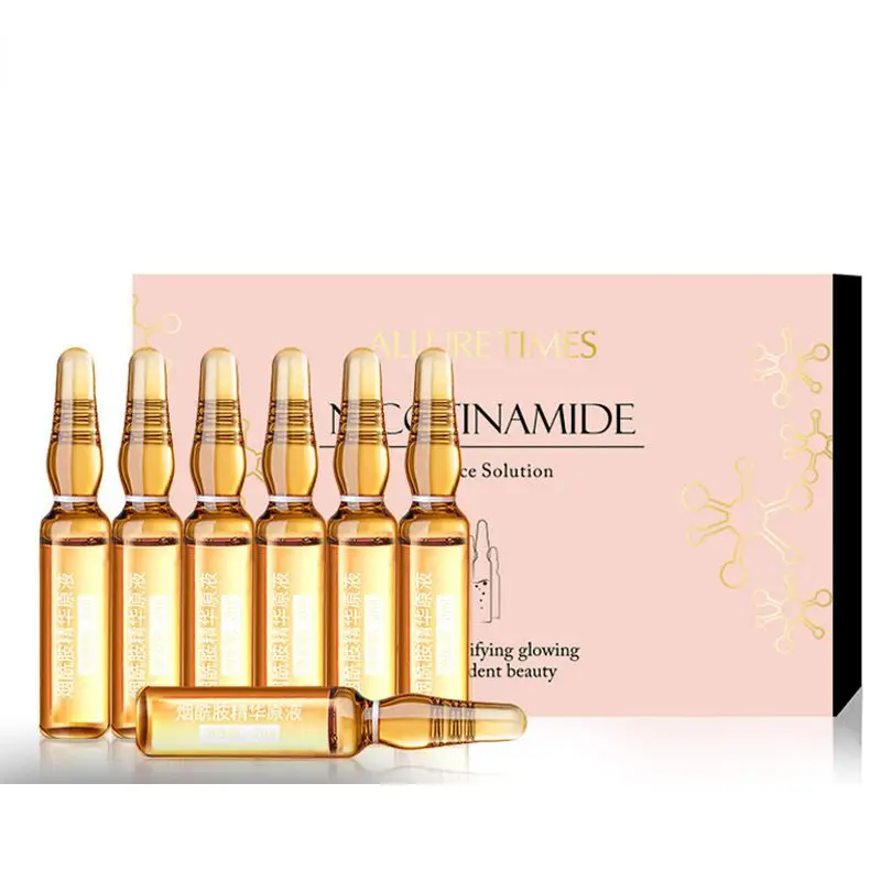 

New 7Pcs/set Nicotinamide Essence Liquid Hydrating Firming Brighten Skin Color Moisturizing Shrink Pores Anti-Wrinkle Serum Set