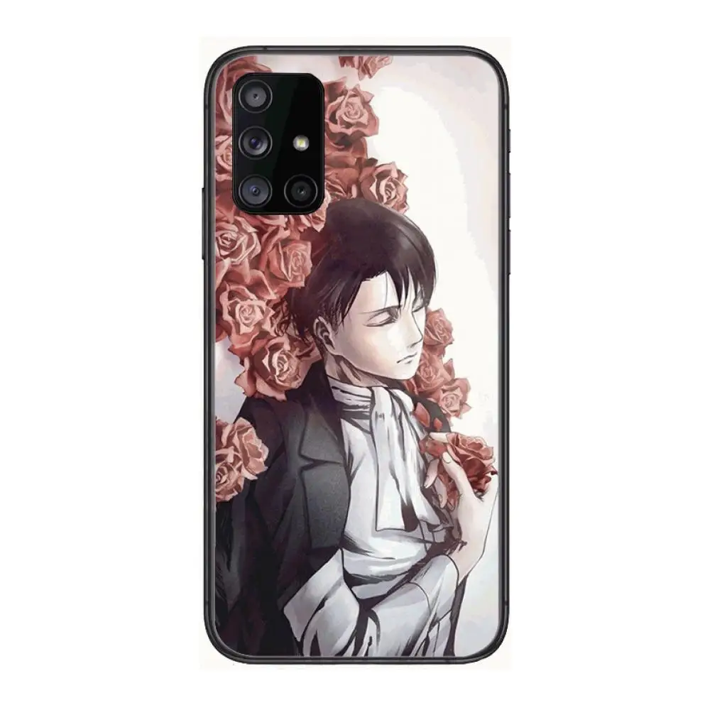 

levi ackerman style Phone Case Hull For Samsung Galaxy A 90 50 51 20 71 70 40 30 10 80 E 5G S Black Shell Art Cell Cover