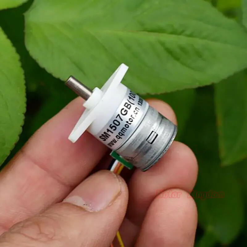 Микро 15 мм шаговый Шестерни мотор 2 фазный 4 проводной мини металлический коробка