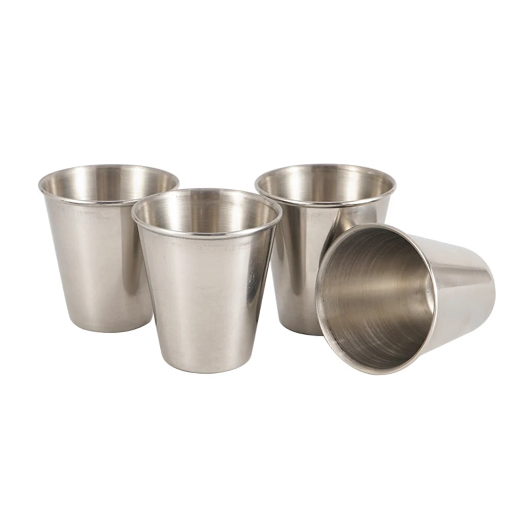 4/6 шт Открытый нержавеющей стали Кемпинг чашки набор портативный Пешие прогулки