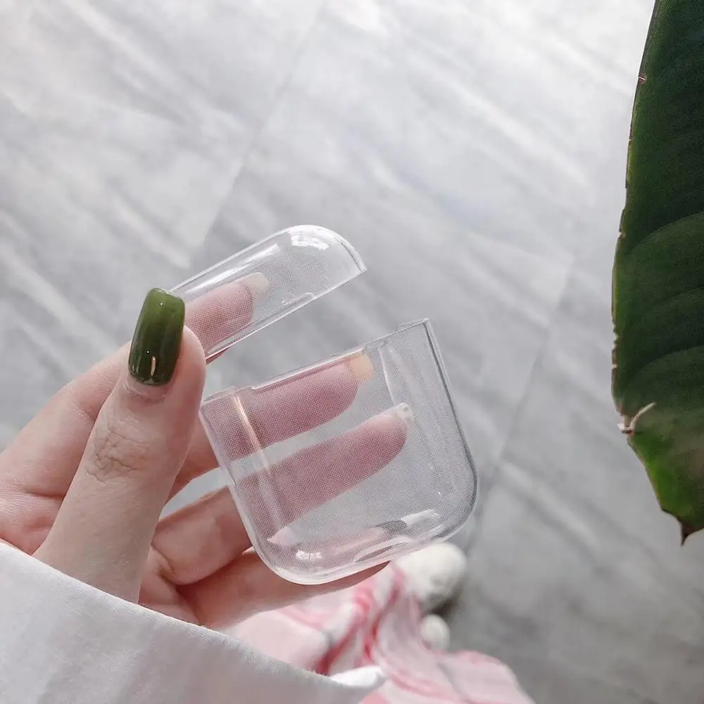 Airpods pro Чехол Мягкий чехол для переноски 1 2 прозрачный из материала TPU