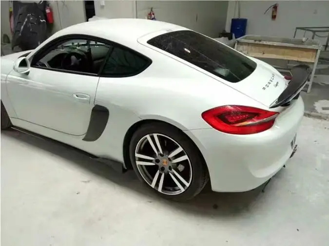 981 реальное углеродное волокно Передняя панель Автомобильная боковая юбка