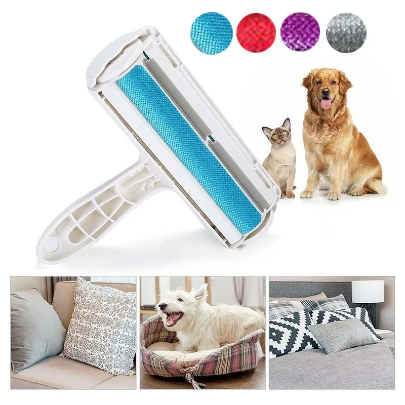 

1PC Pet Roller Hair Remover Plastic Material Can Be Reused Cat Dog Self-cleaning Pet Hair Remover
