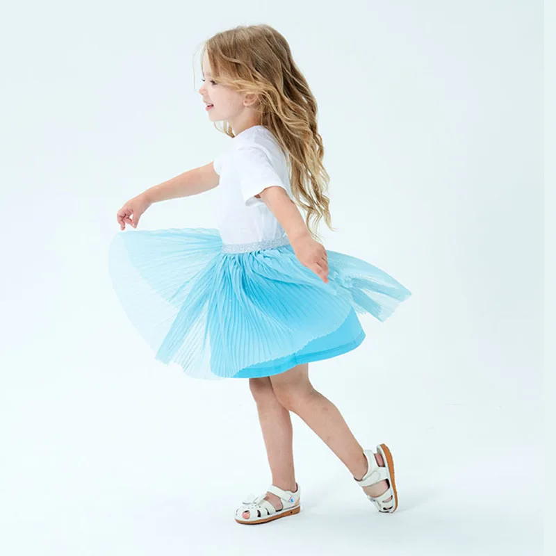 Юбки для девочек Сетчатые зеленые юбки Новый дизайн 2020 года Летние