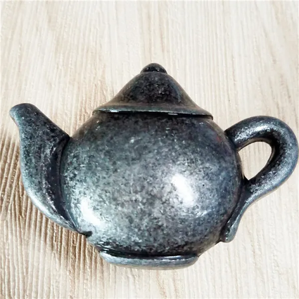 Antique Silver 2pcs 2шт цинковый сплав Черный Кофе чайник антикварная мебель ручки сплав ящик двери шкаф ручка для дверцы шкафа - Цвет: Antique Silver 2pcs