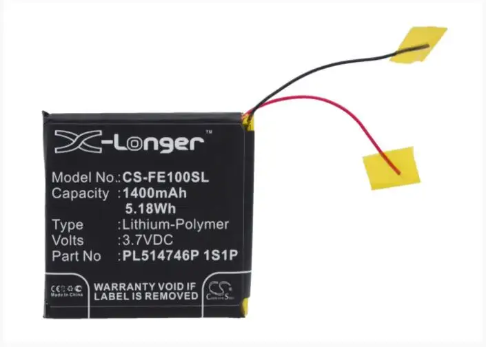 Аккумулятор Cameron Sino 1400 мАч для FIIO E10 E10K E11K PL514746P 1S1P