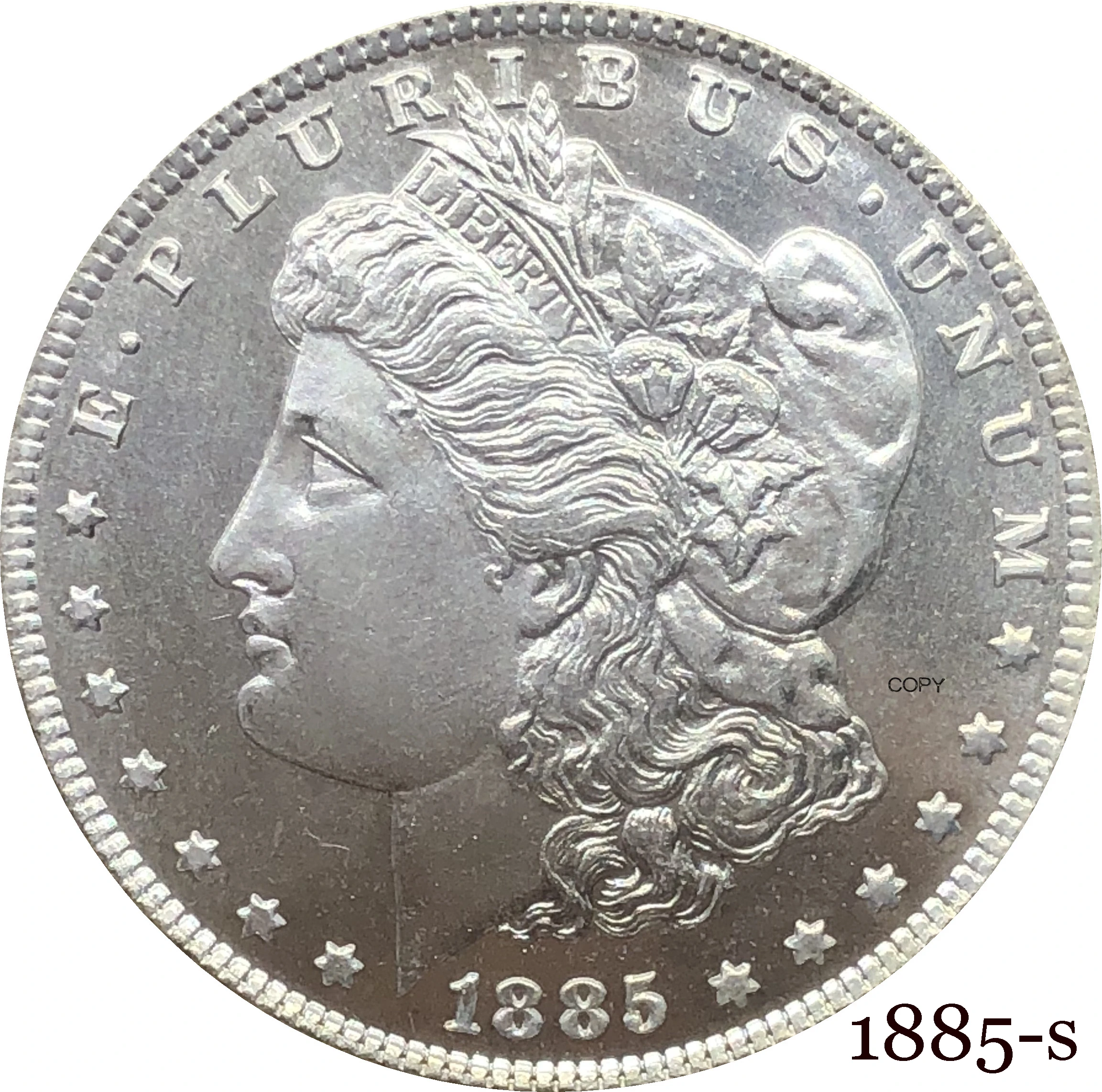 Соединенные Штаты Америки 1885 S Морган один доллар США Монета свобода кпроникель