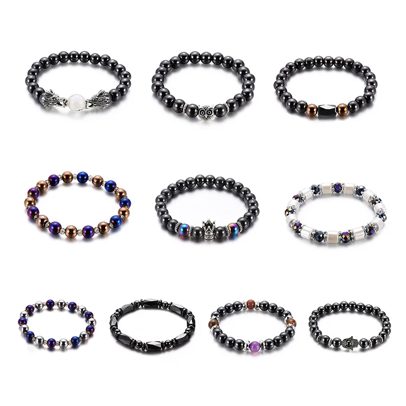 

Модный женский и мужской браслет из бисера 20 шт./лот, роскошные украшения, оптовая продажа, браслет из бисера для женщин и мужчин 0112-06