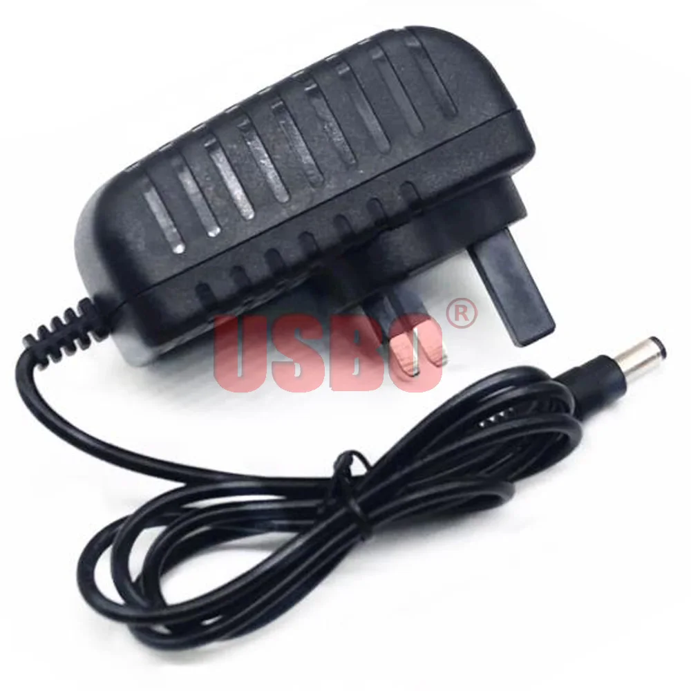 Черный 12 В 1 А британский Универсальный адаптер питания 100 в/5 5 с переменного тока